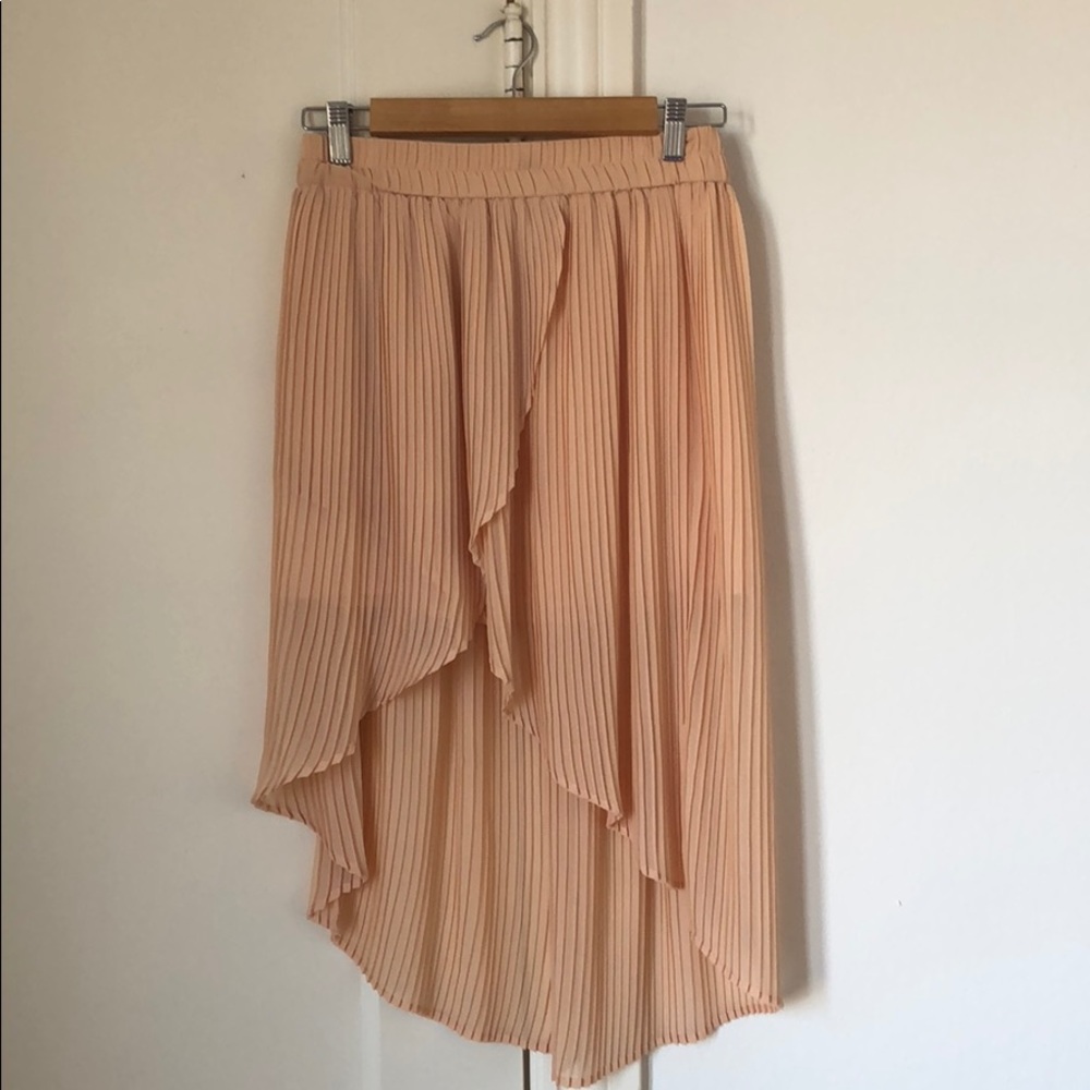 Pastel orange asymmetrical skirt 💕